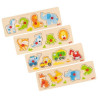 Assortiment de puzzles à encastrements en bois - Papouille