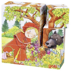 Puzzle de cubes, contes - Papouille