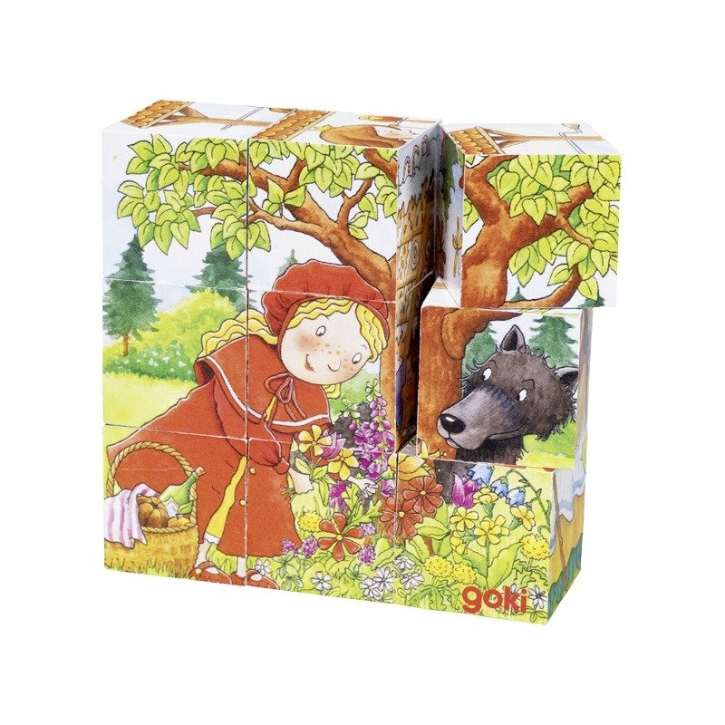 Puzzle de cubes, contes - Papouille
