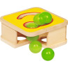 Jeu de maillet et toboggan à boules en bois - Papouille