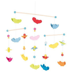 Mobile papillons en bois - Papouille