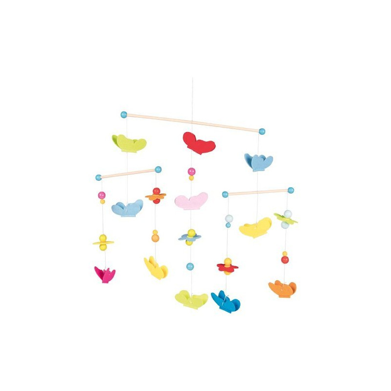 Mobile papillons en bois - Papouille