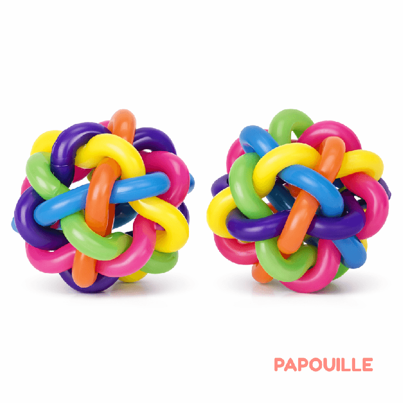 Balles arc-en-ciel - Papouille