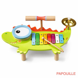 Table musicale crocodile avec livret de partitions - Papouille