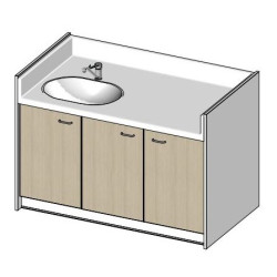 Meuble à langer 1 cuve - 1500(L)x850(Pf)mm - Papouille