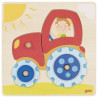 Puzzle tracteur fermier - Papouille