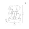 Siège auto - 76 à 150 cm - GP 1/2/3 - R129 - Papouille