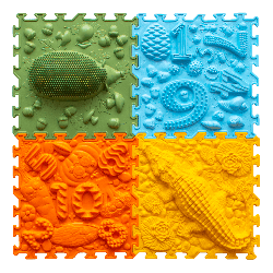 Tapis puzzle sensoriel - Forêt - Papouille