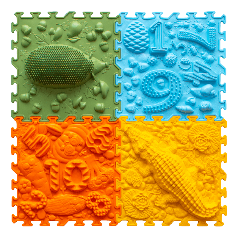 Tapis puzzle sensoriel - Forêt - Papouille