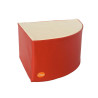 Pouf triangle en mousse imperméable assise de 30 cm rouge - Papouille
