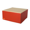 Pouf table carré en mousse imperméable assise 30 cm - Papouille