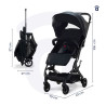 Poussette 1 place - adaptée comme bagage cabine - jusqu'à 22 - Papouille