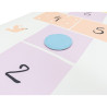 Tapis jeu marelle arc en ciel 200 x 100 x 2 cm - Papouille