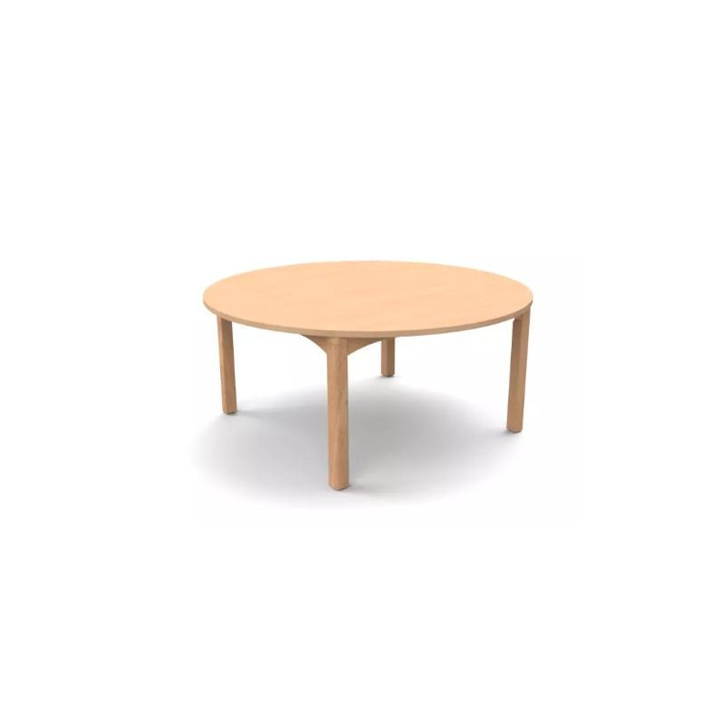 Table ronde 4 pieds T3 - Naturel - Papouille