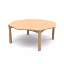 Table octogonale spéciale collectivité T2 - Naturel - Papouille