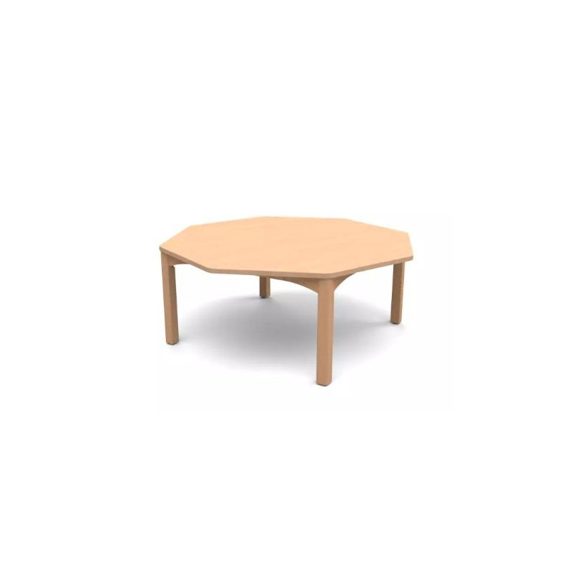 Table octogonale spéciale collectivité T2 - Naturel - Papouille
