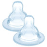 Lot de 2 tétines plates ultra-douce - Débit x - Papouille