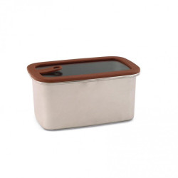 Boite de conservation - 1.4 L - Inox micro-ondable - Papouille