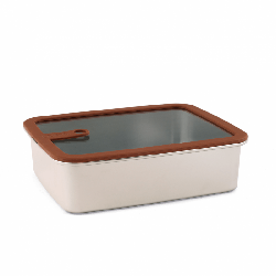 Boite de conservation - 1.7 L - Inox micro-ondable - Papouille