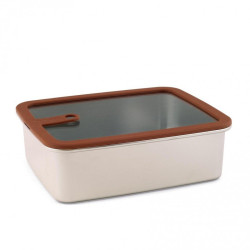 Boite de conservation - 2.4 L - Inox micro-ondable - Papouille