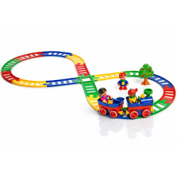 Circuit de train avec figurines - Papouille
