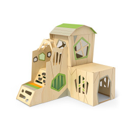 “Owlaf” Playhouse. 4-piece corner combination - Papouille