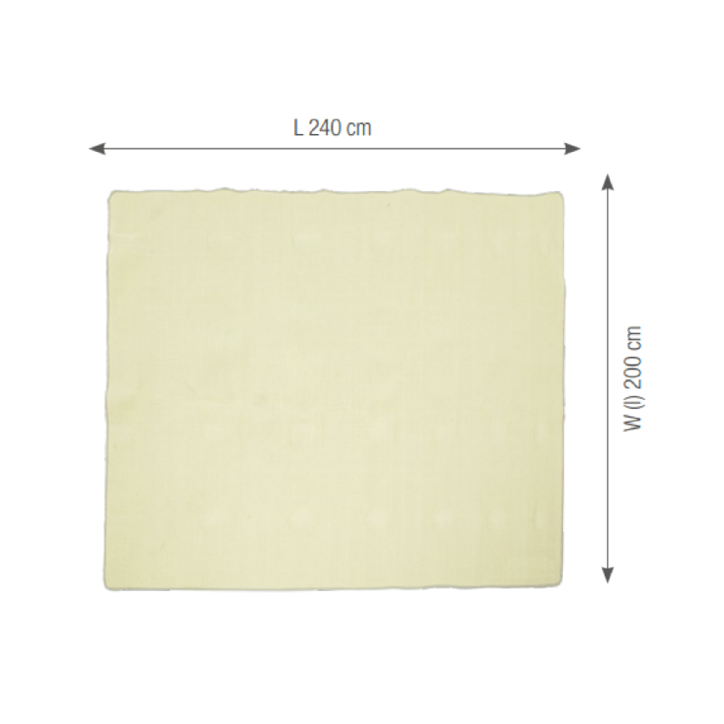 Square Floor Rug - Beige - Papouille