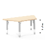 Trapezoidal Table Owlaf 120 x 60 cm. incl. height-adjustable - Papouille