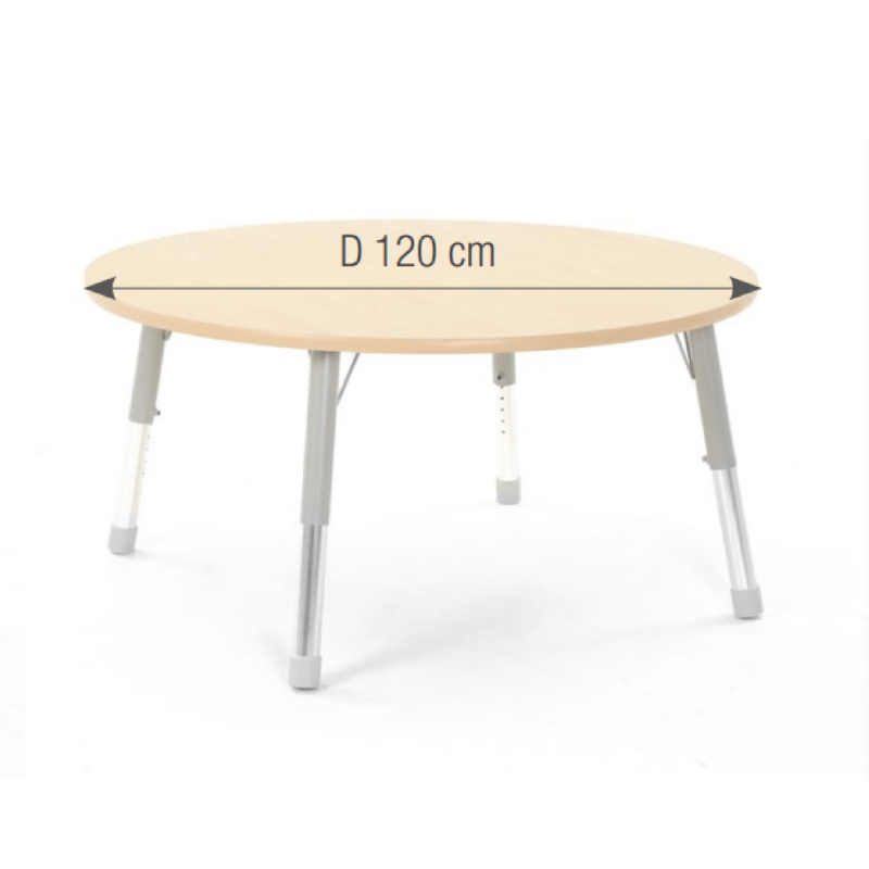 Round Table Owlaf 120 cm. incl. height-adjustable metal legs - Papouille