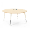 Round Table Owlaf 120 cm. incl. height-adjustable metal legs - Papouille