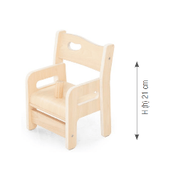 Chair "Ole". seat height: 21 cm. with armrest. with safety p - Papouille