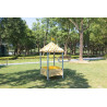 Mobile Mud Table with pointed Roof - Papouille