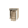 Meuble à langer avec escalier et tapis - Papouille
