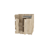 Meuble à langer avec escalier et porte - Papouille