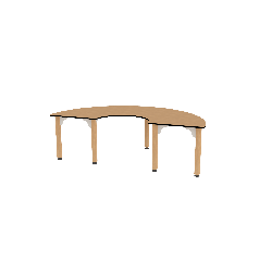 Table demi lune - T00 - Papouille
