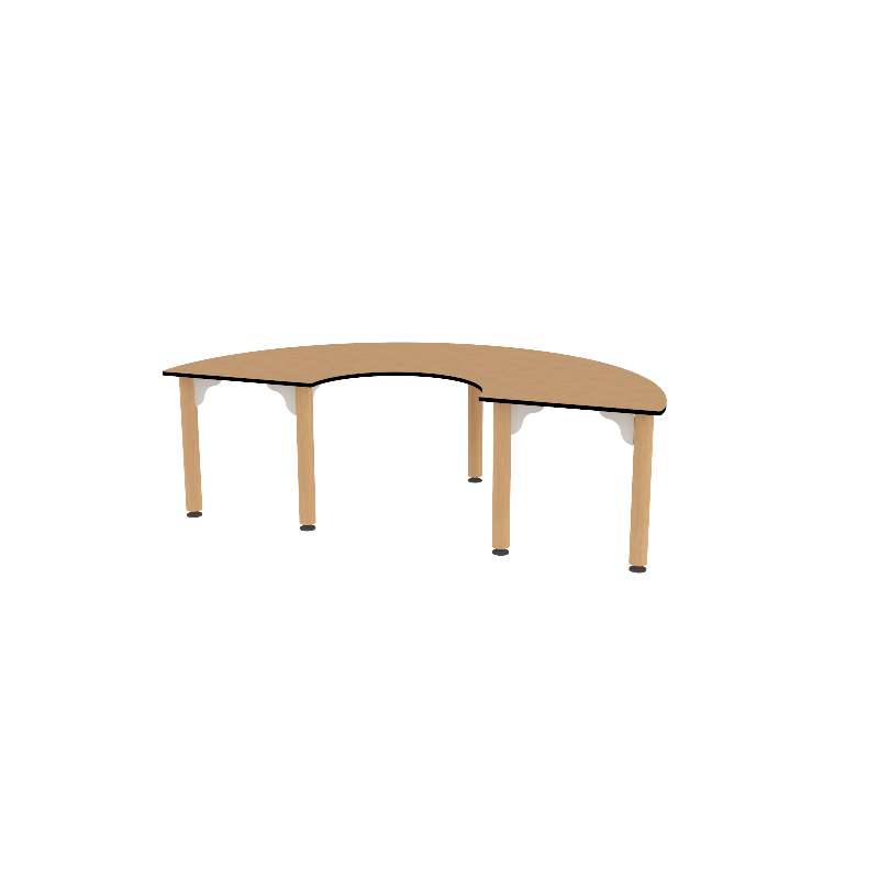 Table demi lune - T00 - Papouille
