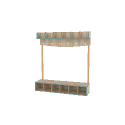 Vestiaire 6 places - T00 - Papouille