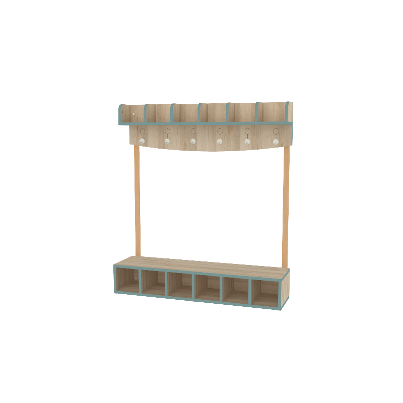 Vestiaire 6 places - T00 - Papouille