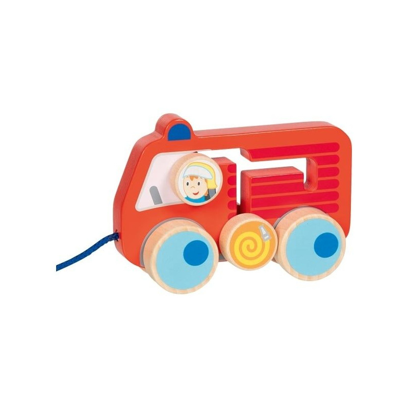 Voiture de Pompier à tirer - Papouille