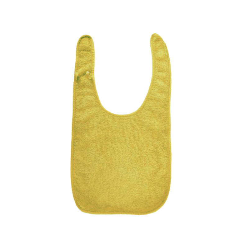 Bavoir à oreilles de lapin - jaune  - Papouille