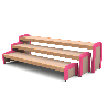 Bancs gigognes (lot de 3 bancs) - Papouille