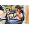 Quadruple Stroller - 4 Children - Black + Rain Cover + Sun C - Papouille