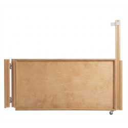 Portillon bois droit sur roulette sur mesure - 800/1000 mm x - Papouille