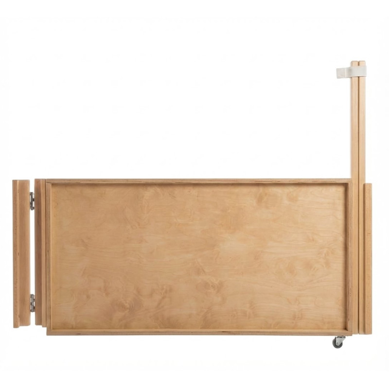 Portillon bois droit sur roulette sur mesure - 800/1000 mm x - Papouille