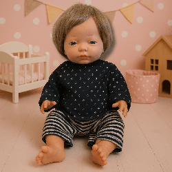 Poupée fille habillé - 40 cm - Papouille