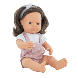 Poupée brune avec tenue - 38 cm - Papouille
