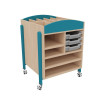 Desserte mobile pour materiel peinture et dessin vernis - Papouille
