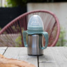 tasse Inox avec anse bec souple silicone - Papouille