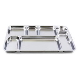 Plateau en inox - 7 compartiments - Papouille