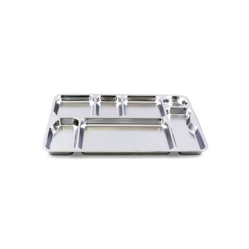 Plateau en inox - 7 compartiments - Papouille